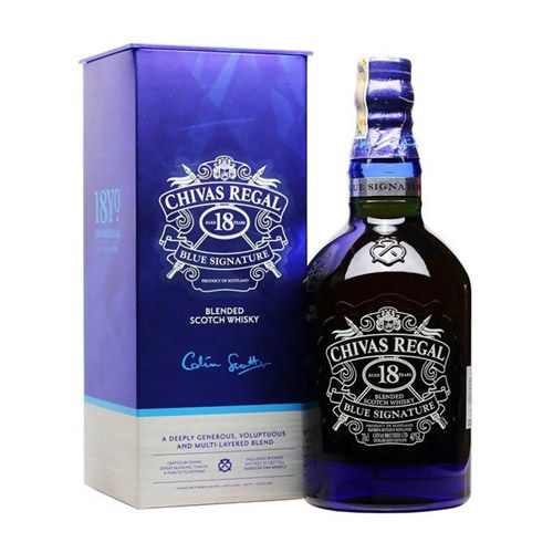 Rượu Whisky 18 Năm Bluesignature Chivas Regal 750Ml- 