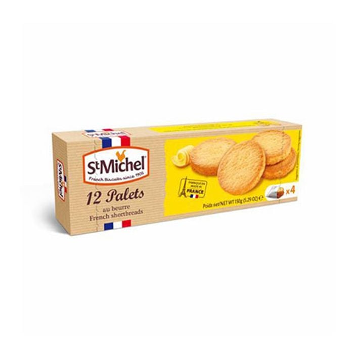 French Shortbreads 12 Palets St Michel 150G- 