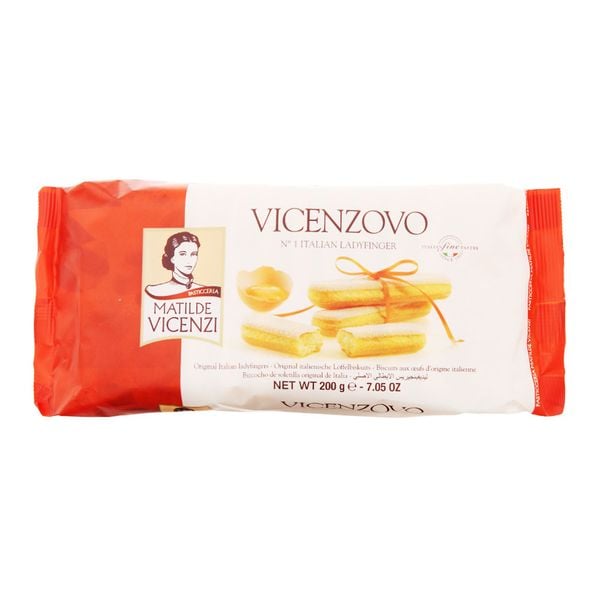 Bánh Ladyfingers Kiểu Ý Truyền Thống Vicenzovo 200G