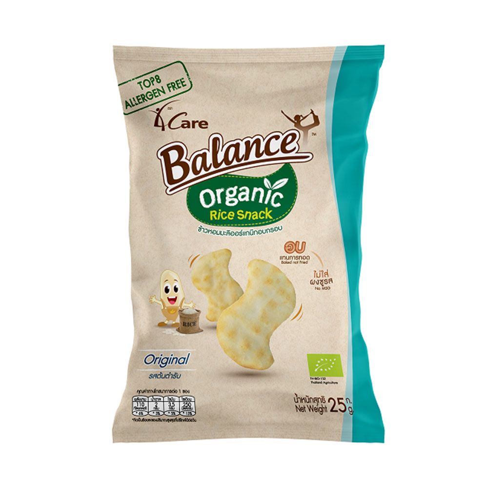 Bánh Snack Gạo Hữu Cơ Vị Truyền Thống 4Care Balance 25G- 