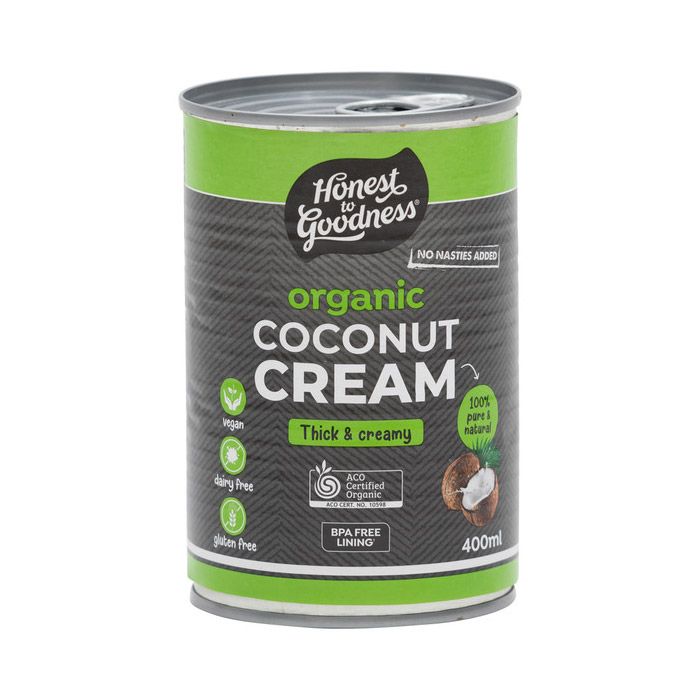 Organic Coconut Cream Honest To Goodness 400Ml