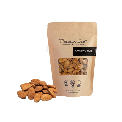 Hạnh Nhân Nguyên Vỏ Lụa Monsieur Luxe 100G