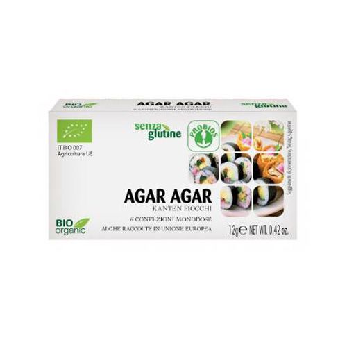 Bột Rau Câu Agar Agar Hữu Cơ Probios 6X2G- 