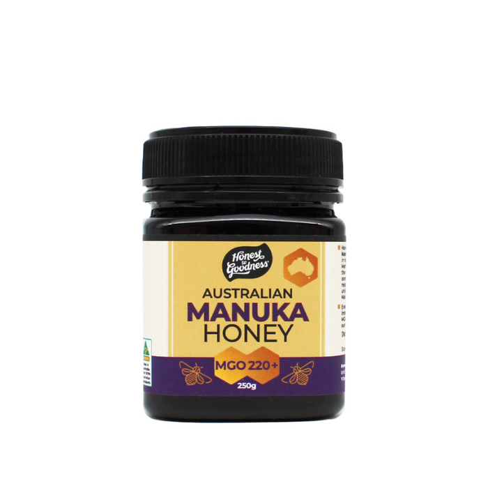 Australian Manuka Honey 220+ Mgo Honest To Goodness 250G- 