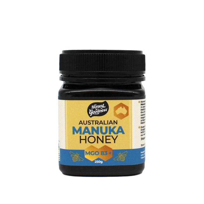 Australian Manuka Honey 83+ Mgo Honest To Goodness 250G- 