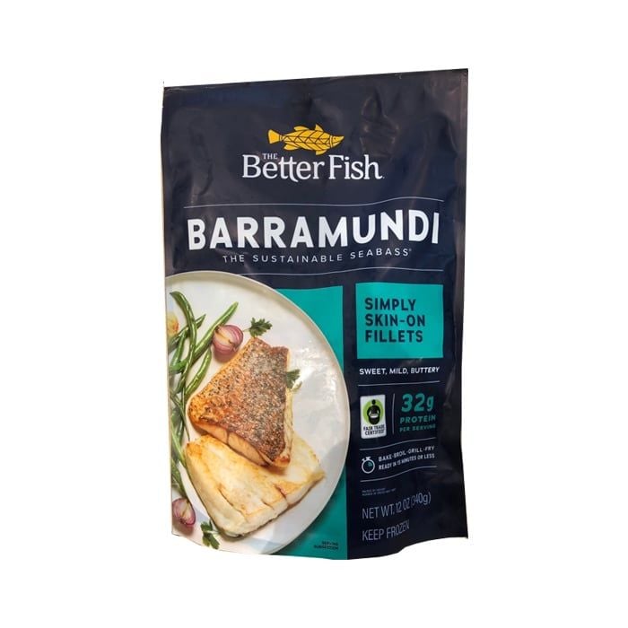 Frozen Barramundi Portion Lemon Butter Better Fish 340G- 