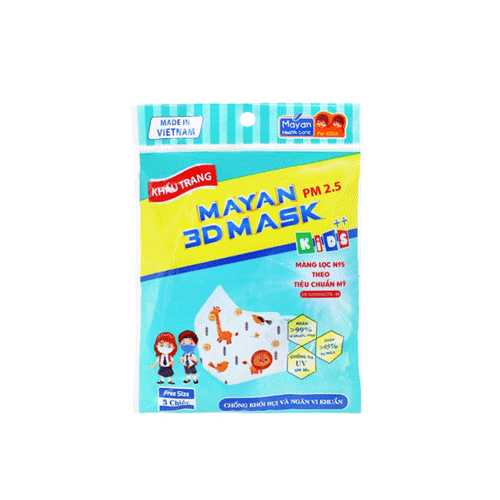 3D Mask Pm2.5 Kids++ Mayan X 5