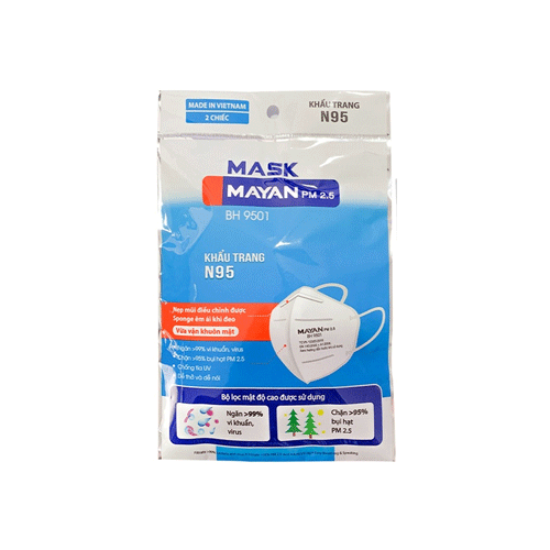 N95 Mask Pm 2.5 Bh 9501 Mayan X 2- 