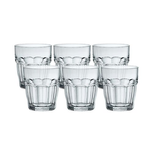 Set 6 Rock Bar Dof Glasses Bormioli 390Ml- 