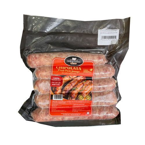 Xúc Xích Heo Chipolata Đông Lạnh Kobi Butcher 80Gx5- 