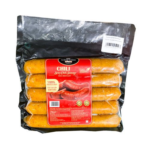 Frozen Spicy Chili Sausage Kobi Butcher 80Gx5- 