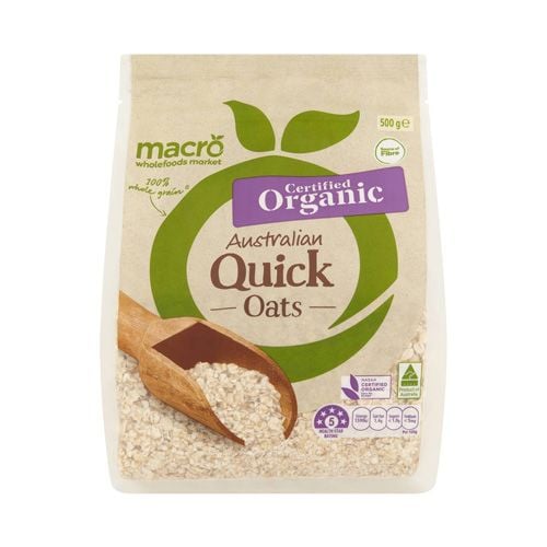 Organic Quick Oats Macro 500G- Org Quick Oats Macro 500G