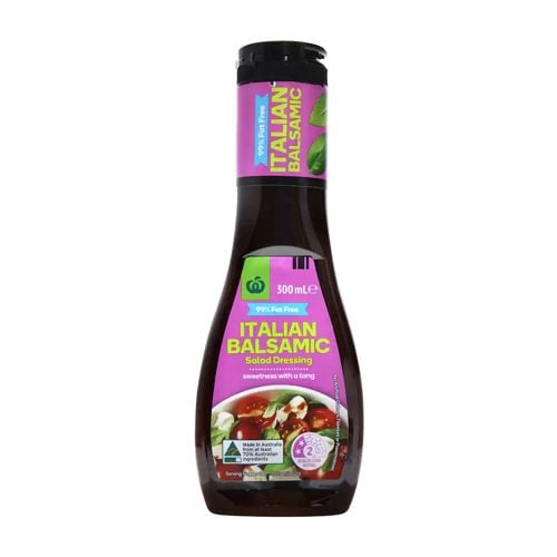 Italian Balsamic Salad Dressing 99% Fat Free Woolworths 300Ml- 