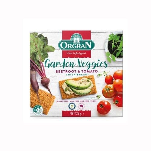 Bánh Mì Giòn Củ Dền Đỏ & Cà Chua Orgran 125G