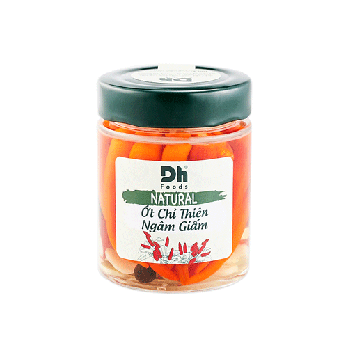 Ớt Chỉ Thiên Ngâm Giấm Natural Dhfood 150G- 