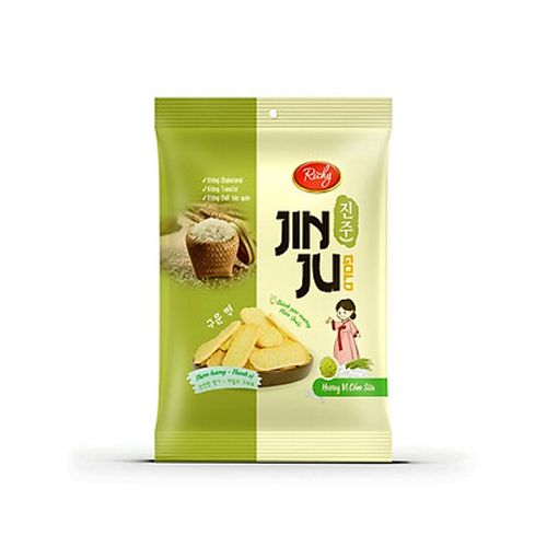 Jinju Gold Rice Crackers Milk Green Rice Flavor Richy 134.4G- 