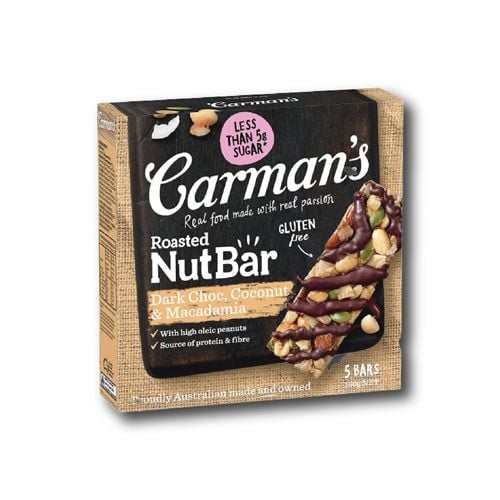 Dark Choc Macadamia & Coconut Carman'S 160G