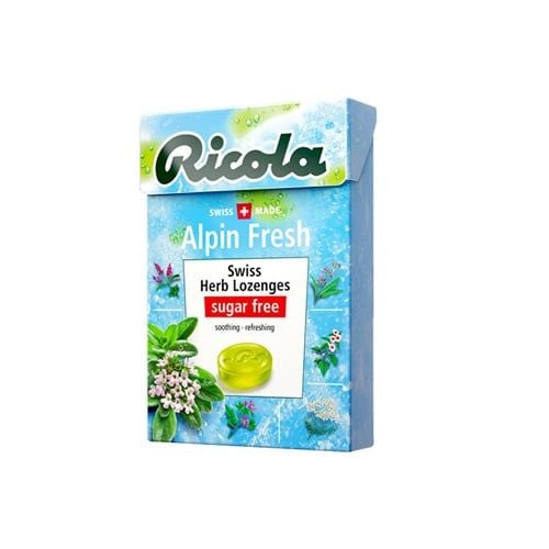 Alpin Fresh Swiss Herb Lozenges Sugar Free Ricola 40G- 