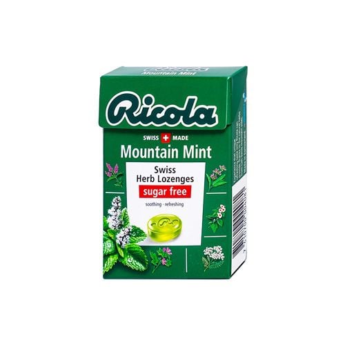 Mountain Mint Swiss Herb Lozenges Sugar Free Ricola 40G