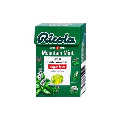 Mountain Mint Swiss Herb Lozenges Sugar Free Ricola 40G- 