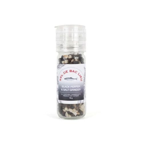 Black Pepper & Coarse Salt Mix Grinder Bac Lieu 70G