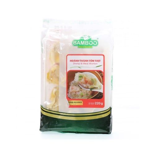 Shrimp & Meat Wonton Bamboo 220G- 