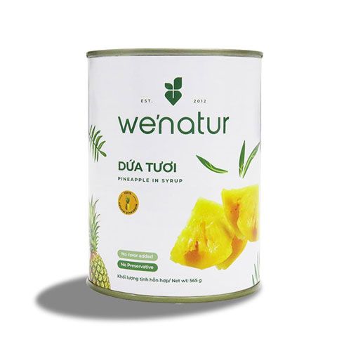 Pineapple In Syrup We'Natur 565G.
