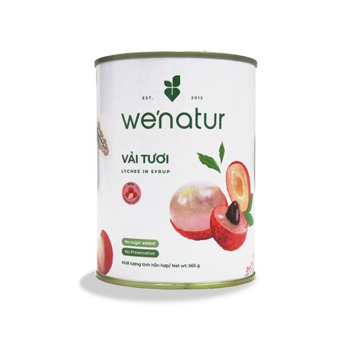 Vải Tươi Ngâm Đường We'Natur 565G- 