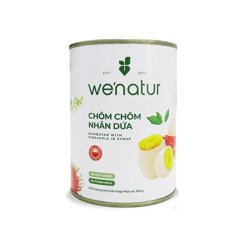 Chôm Chôm Nhân Dứa Ngâm Đường We'Natur 565G- 