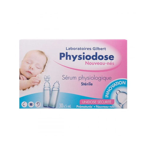 Sérum physiologique stérile Physiodose - Laboratoires Gilbert