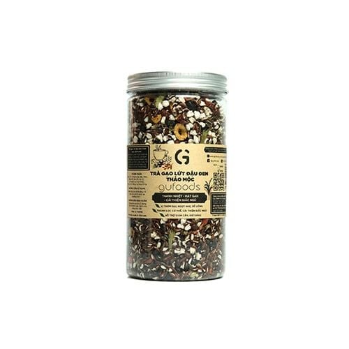 Roasted Herbal Brown Rice Tea With Black Beans Gufoods 500G- 