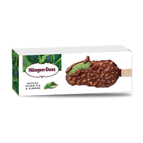 Green Tea & Almond Stick Bar Haagen Dazs 69G