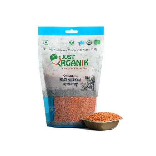 Organic Red Lentils Just Organik 500G