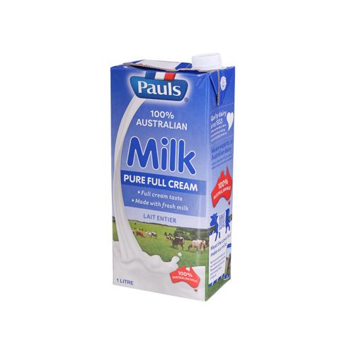 Uht Milk Full Cream 3.5% Pauls 1L- 