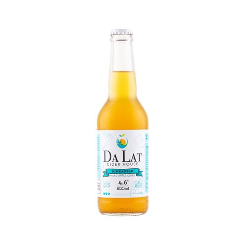 Hard Apple Cider Pineapples Dalat Cider 330Ml- 