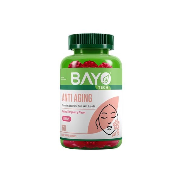 Anti Aging Raspberry Gummy Bayotech 60Pcs