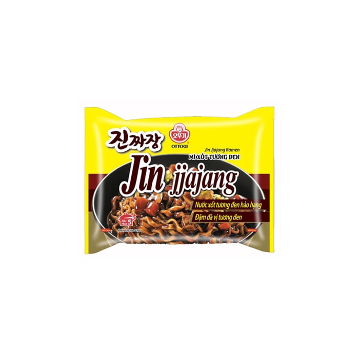 Mì Ăn Liền HQ Ramen Sốt Tương Đen Ottogi Jin 135G