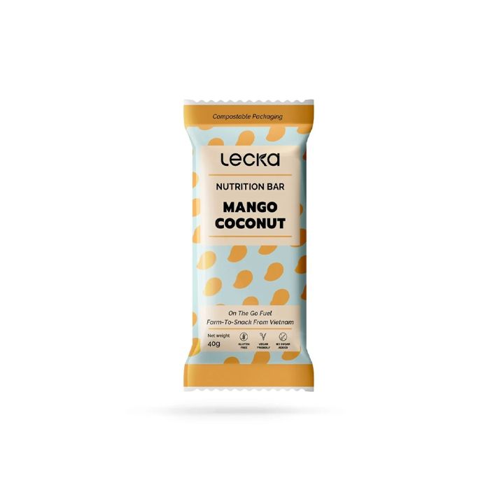Lecka Mango Coconut Natural Protein Bars 40G- 