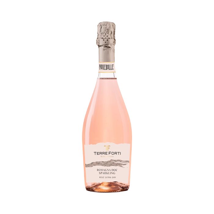 Sparkling Wine Novebolle Rose Extra Dry Terre Forti 750Ml- 