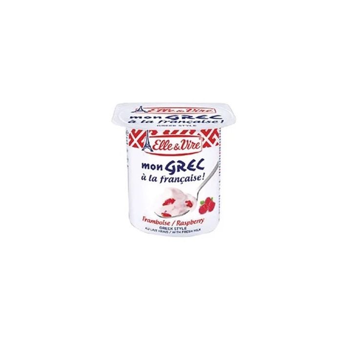 Sữa chua Hy Lạp mâm xôi đỏ Elle & Vire 125g- 