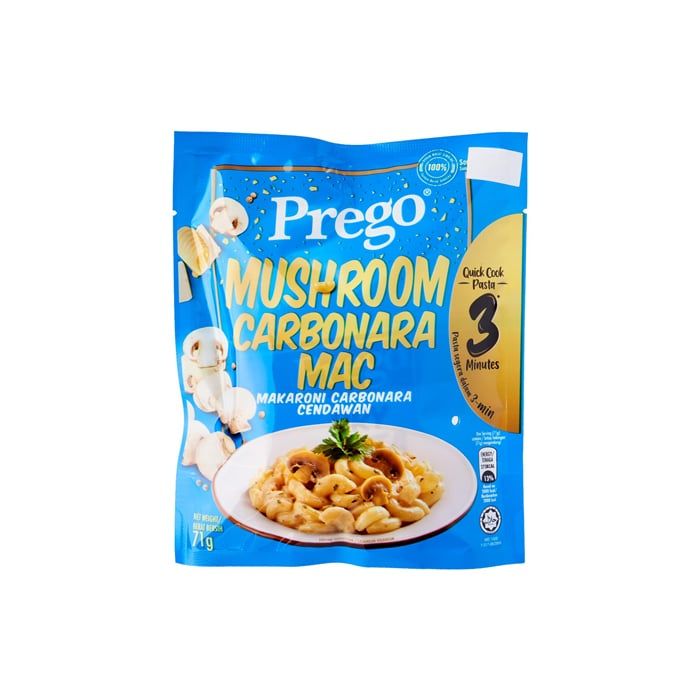 Instant Mushroom Carbonara Mac Prego 71G- 