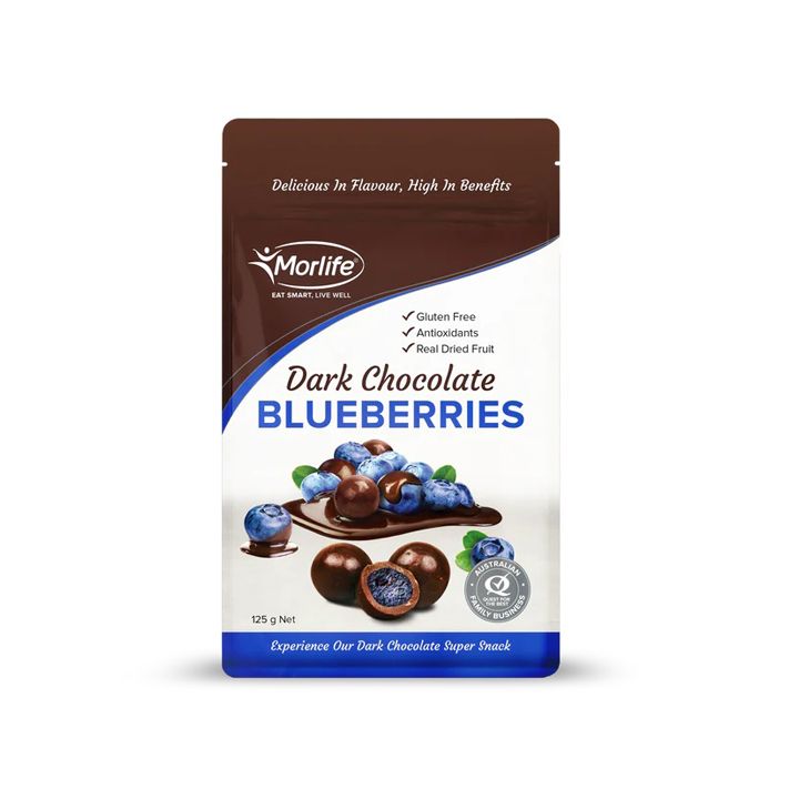 Dark Chocolate Blueberries Morlife 125G- 