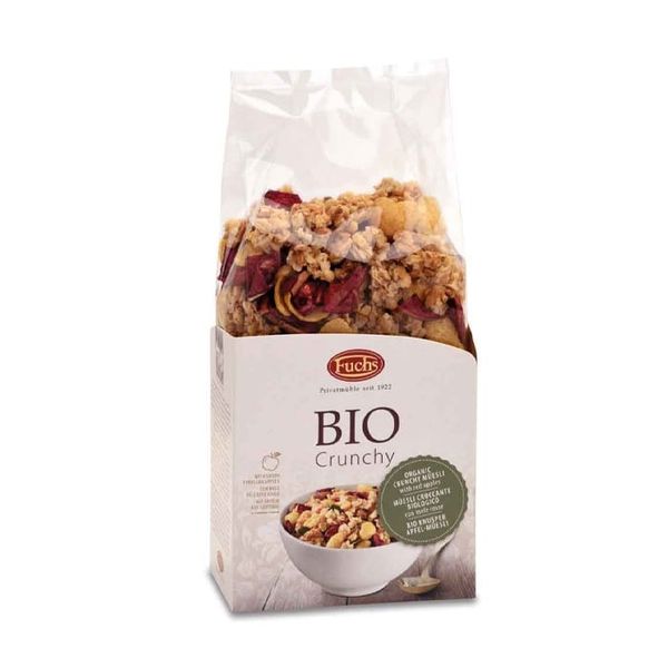 Muesli Giòn Hữu Cơ Táo Đỏ Fuchs 350G