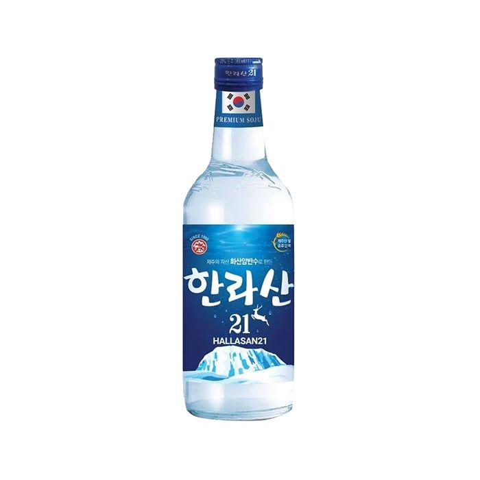 Rượu Soju Cao Cấp Jeju Hallasan 21% 360Ml- 