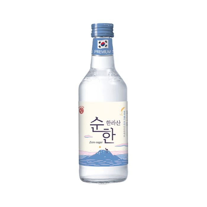 Rượu Soju Cao Cấp Không Đường Jeju Hallasan 16 % 360Ml- 