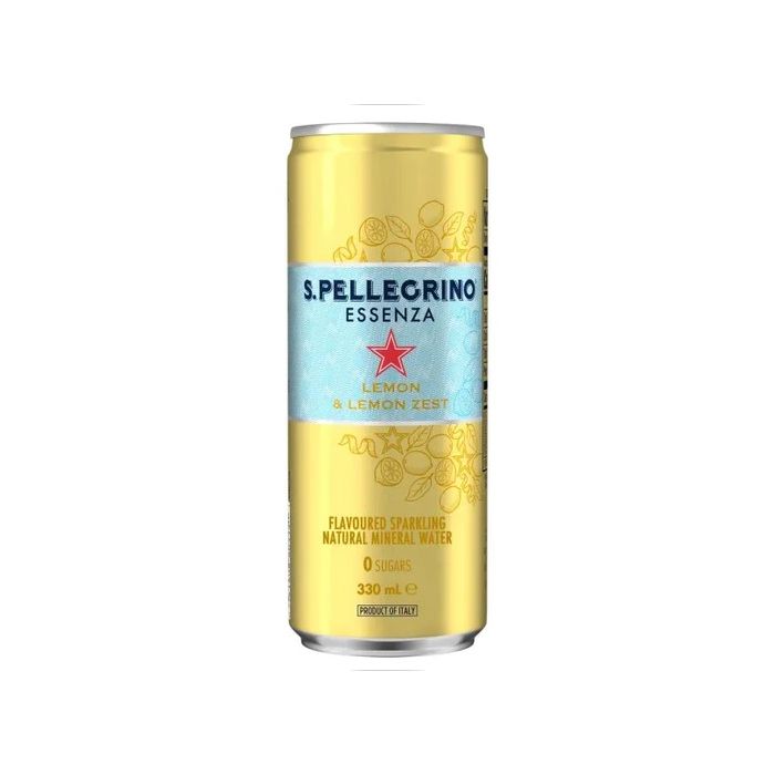 Sparkling Mineral Water Lemon & Lemon Zest San Pellegrino 330Ml Nam