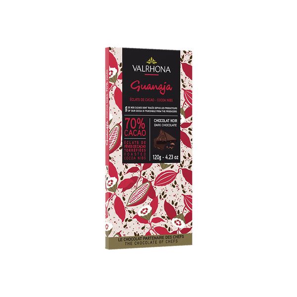 Chocolate Đen Hạt Cacao Rang 70% Guanaja Valrhona 120G