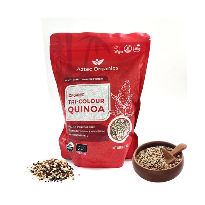 Org Tri-Colour Quinoa Aztec Organics 250G- 