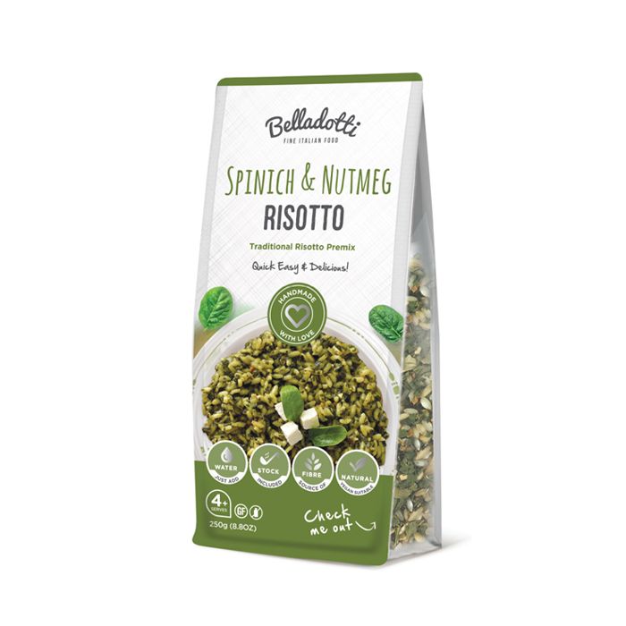  Premix Risotto Spinach & Nutmeg Belladotti 250G 