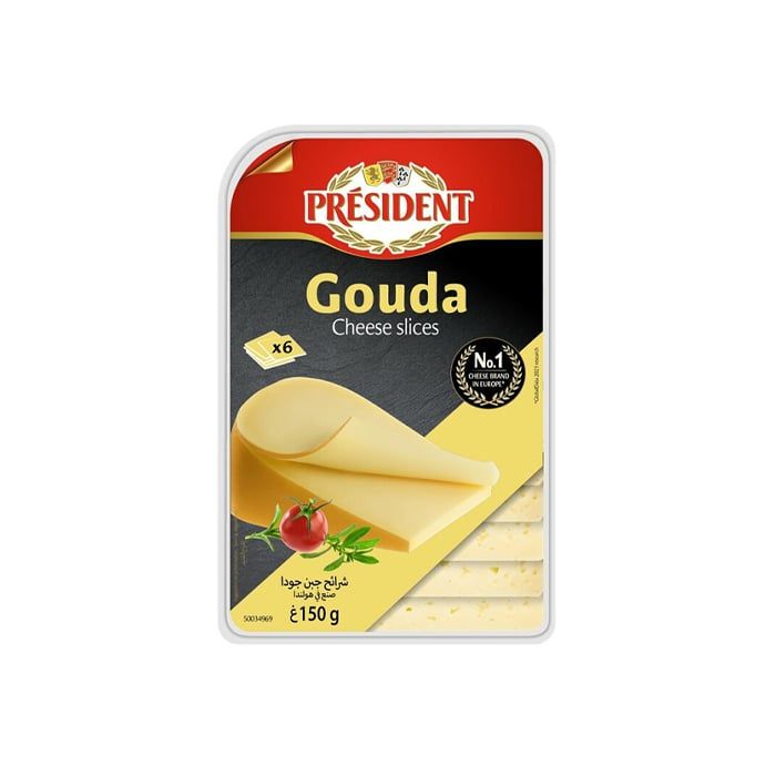 Phô Mai Gouda Cắt Lát President 150G- 